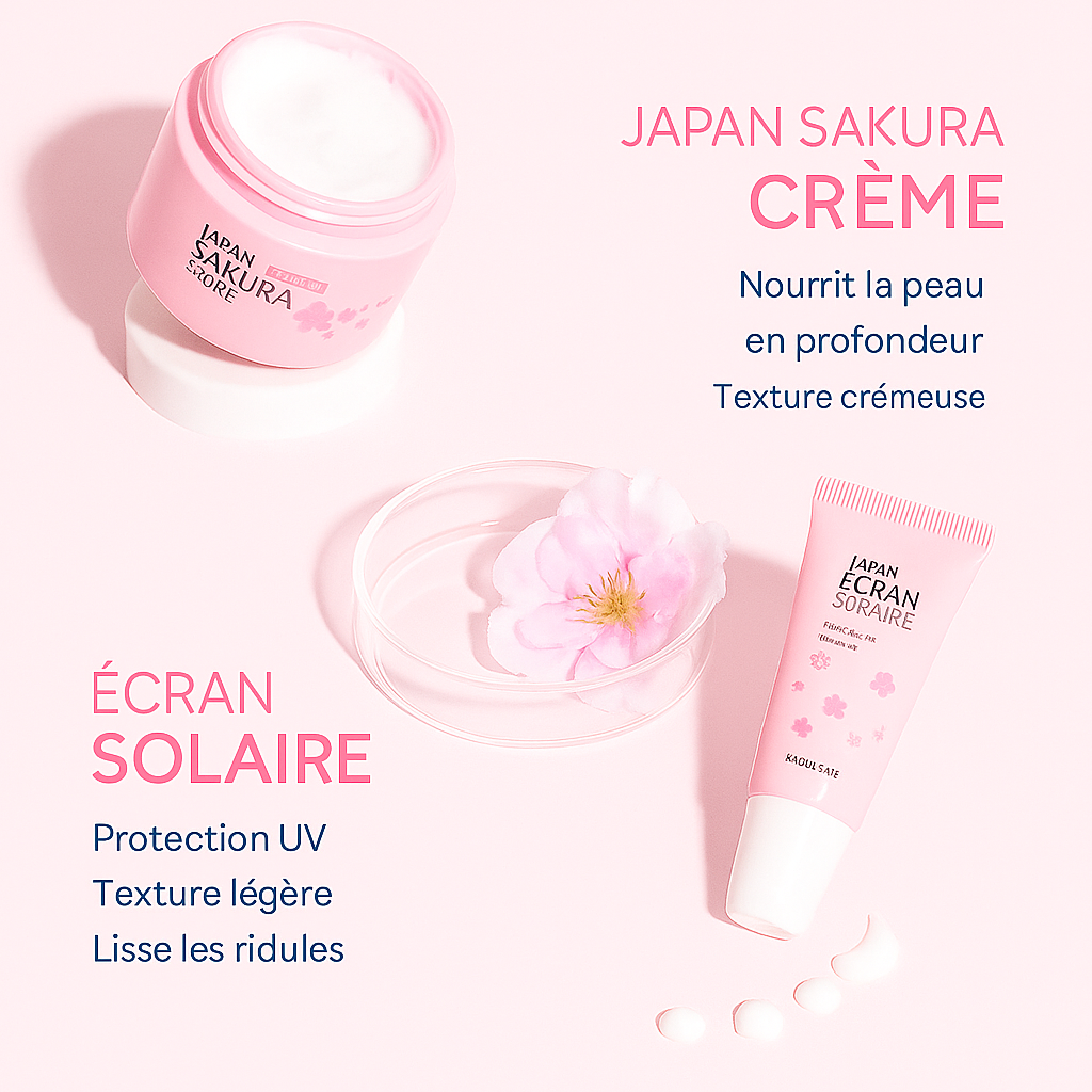 Sakura Glow – Soin Éclat Hydratant & Revitalisant