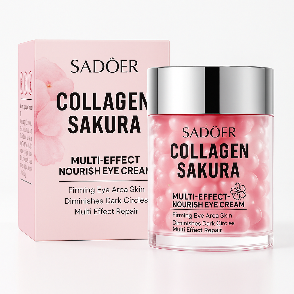 Blossom Crème Yeux Sakura Japonaise – Anti-Cernes, Anti-Rides, Hydratante & Anti-Âge