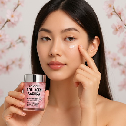 Blossom Crème Yeux Sakura Japonaise – Anti-Cernes, Anti-Rides, Hydratante & Anti-Âge